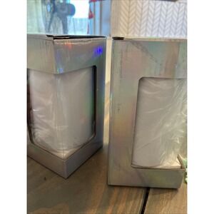 Sublimation 12oz Slim Douzie. Lot Includes 2 Tumblers New Custom Lids Box